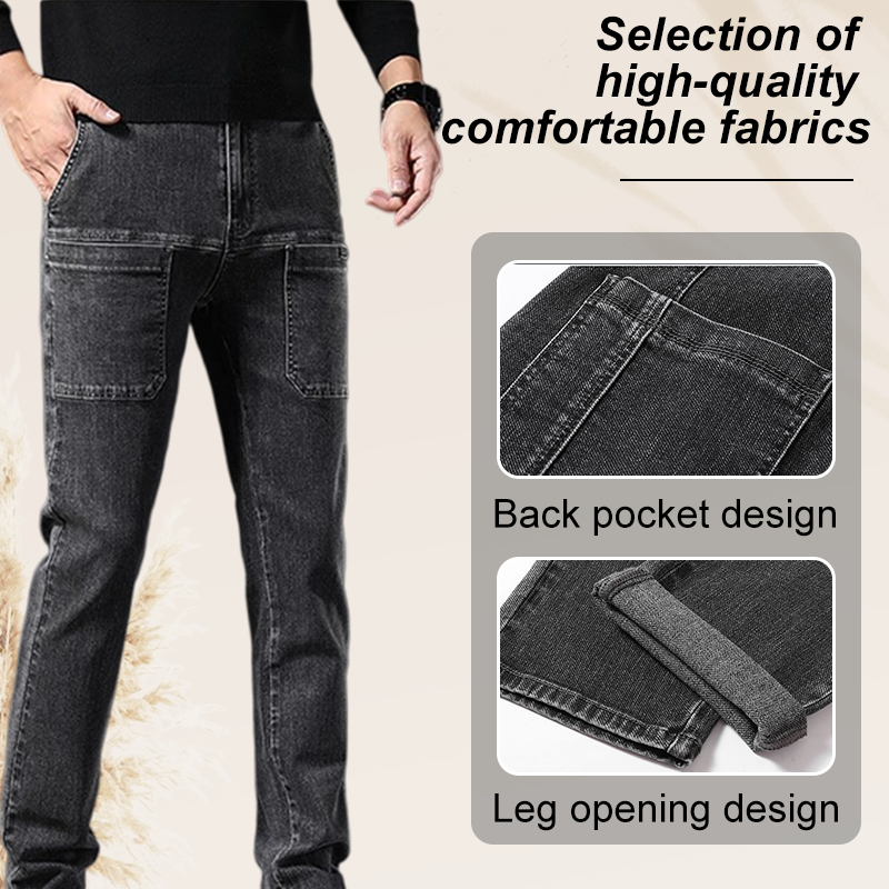 🔥Autumn Specials-50% OFF💐Men's six-pocket denim overalls👖