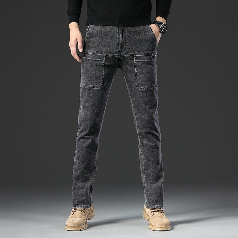 🔥Autumn Specials-50% OFF💐Men's six-pocket denim overalls👖