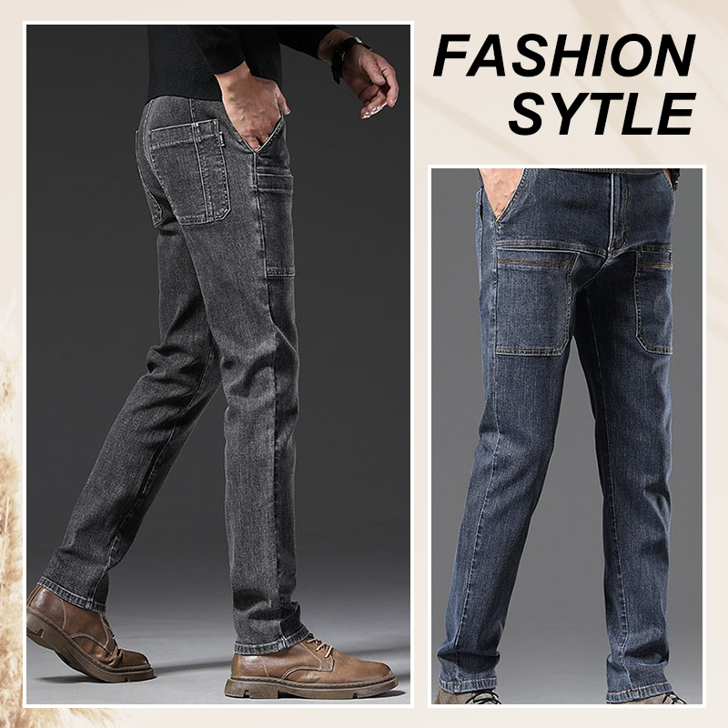 🔥Autumn Specials-50% OFF💐Men's six-pocket denim overalls👖
