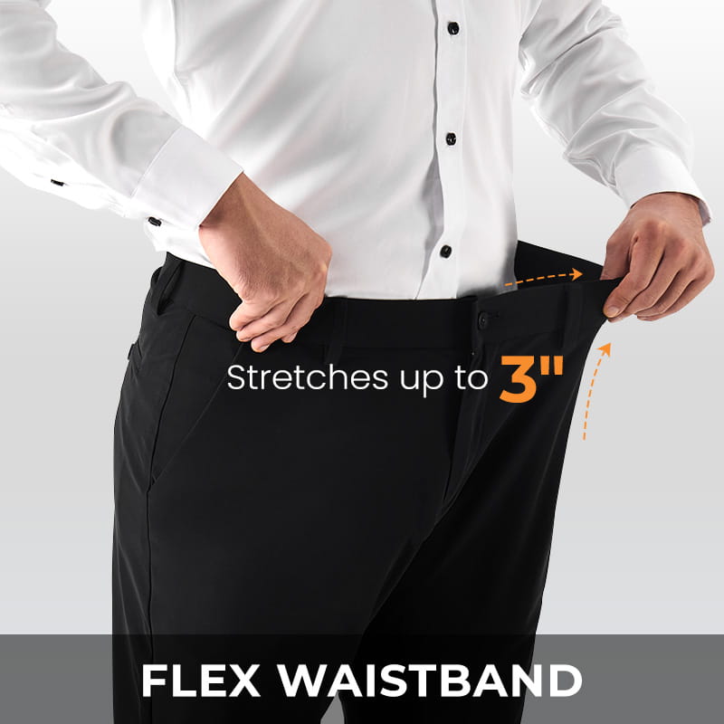 🔥 LAST DAY PROMOTION - 50%OFF 🔥👑Fliwos® Men's  Stretch Iron-free Dress Pants
