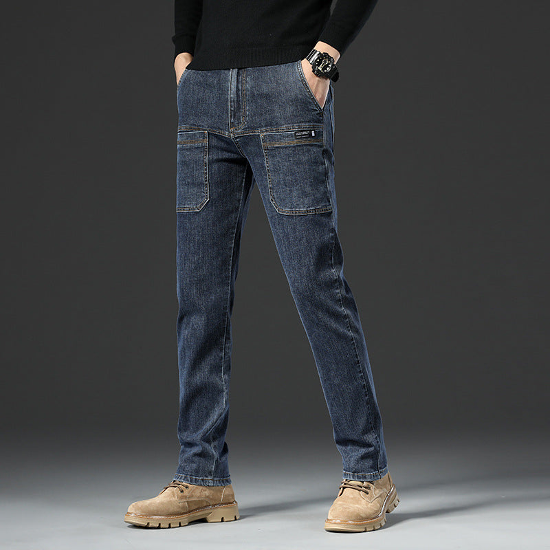 🔥Autumn Specials-50% OFF💐Men's six-pocket denim overalls👖