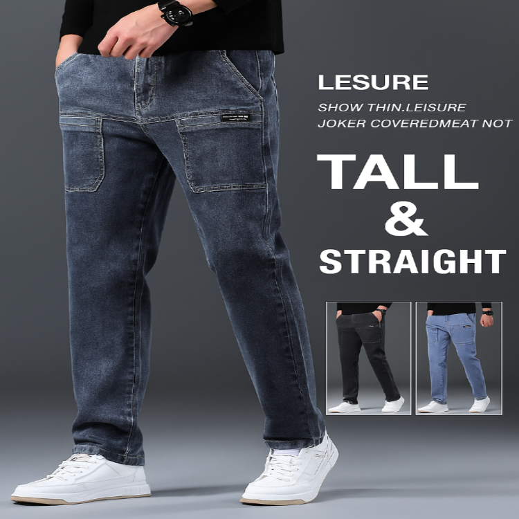 🔥Autumn Specials-50% OFF💐Men's six-pocket denim overalls👖