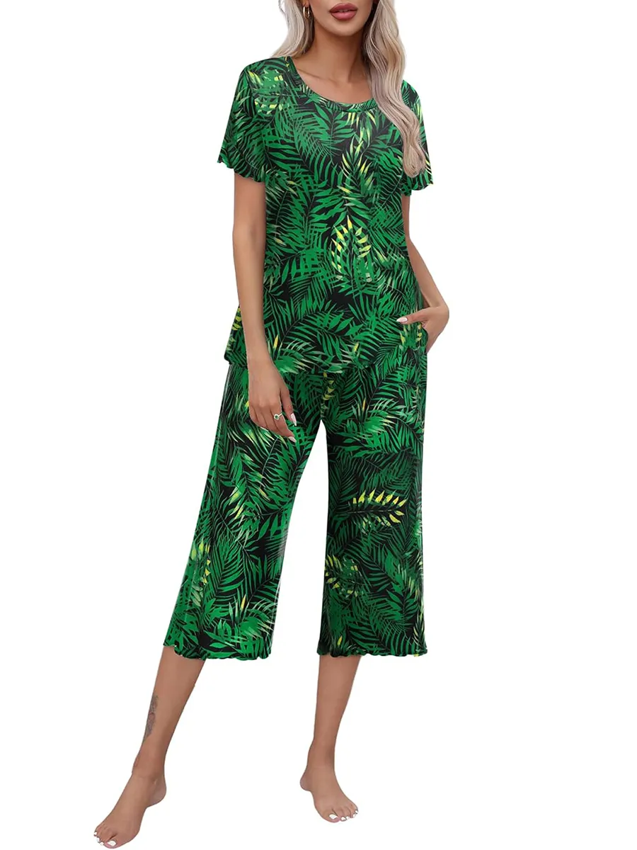 🎁Hot Sale 50% OFF⏳Printed Top & Pants Sleepwear Set for Women