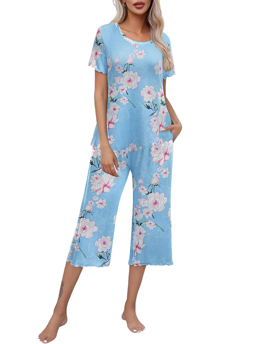 🎁Hot Sale 50% OFF⏳Printed Top & Pants Sleepwear Set for Women