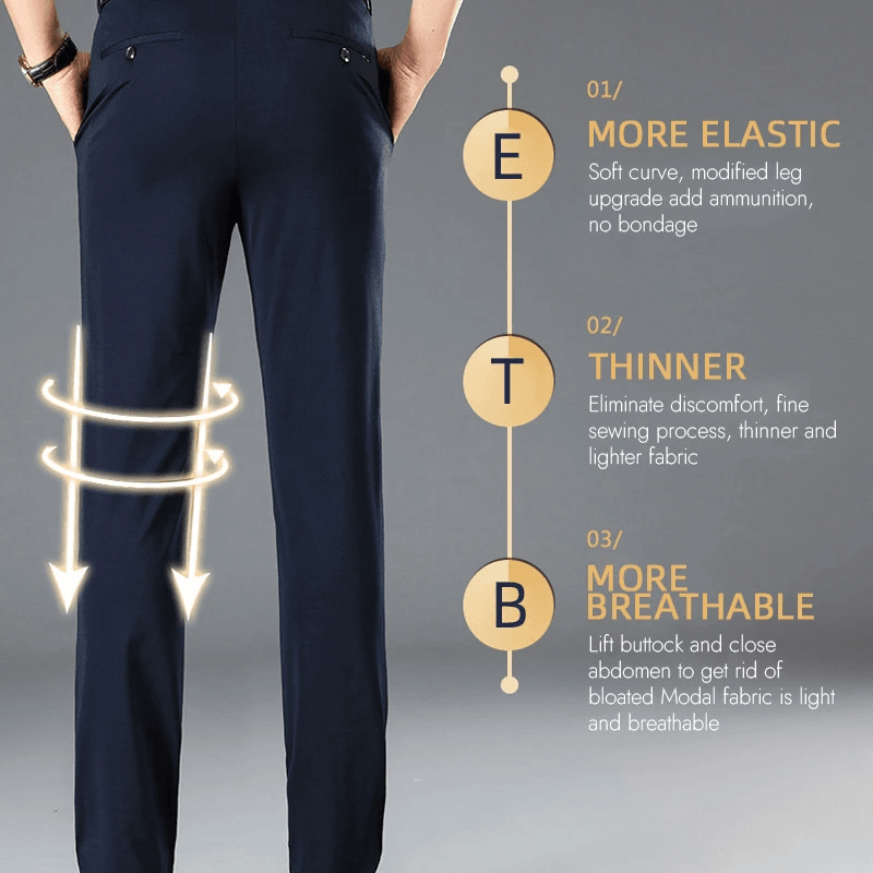🔥 LAST DAY PROMOTION - 50%OFF 🔥👑Fliwos® Men's  Stretch Iron-free Dress Pants