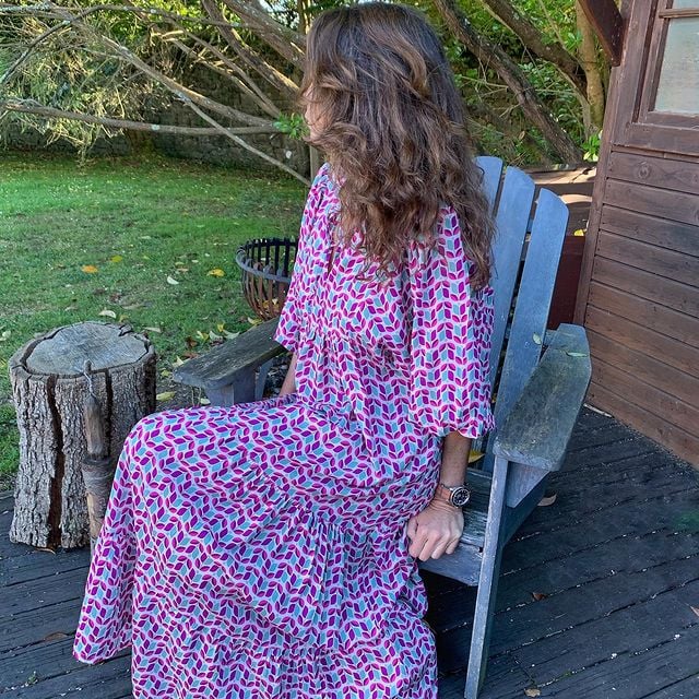 🎊50% off for a limited time🎊2025 Popular Women's Elegant Puff Sleeve Floral Boho Maxi Dress