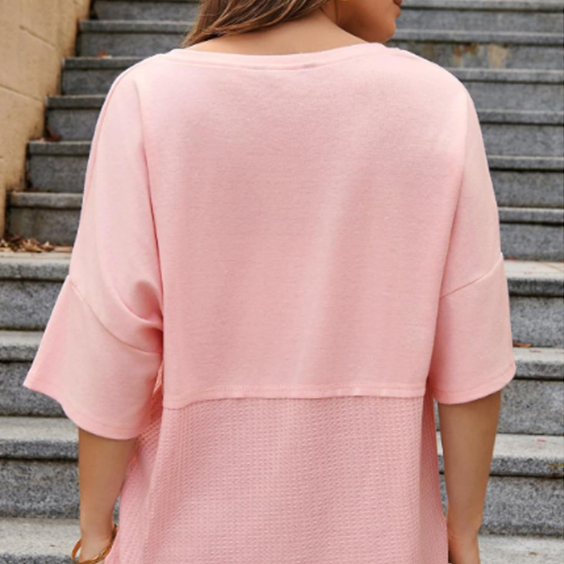 🔥Hot sale 50%off🔥🌿Casual Button Down Waffle Knit Top