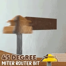 🎁HOT SALES ⏳Heavy-Duty 45 Degree Lock Miter Bit – For Flawless Woodworking Joints