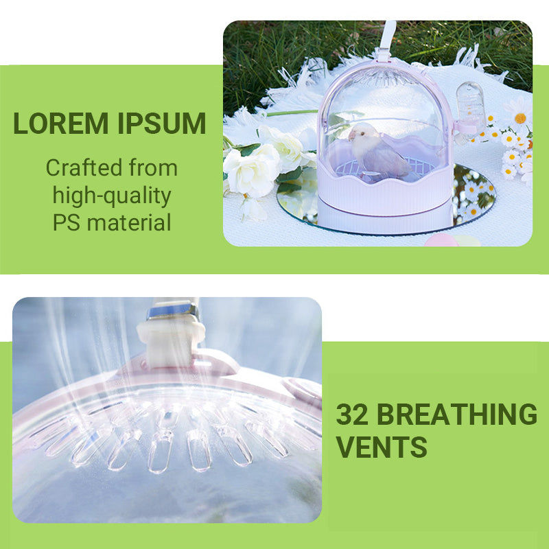 Carryable Large Space Birdcage