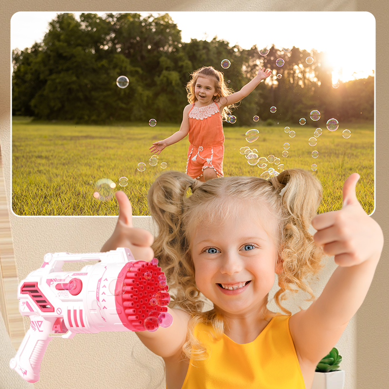 ✨Flash Sale! 50% Off✨Joyful Fun 69 Holes Pistol-Type Bubble Machine🚀Free shipping🚀