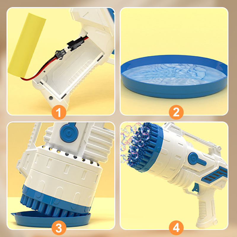 ✨Flash Sale! 50% Off✨Joyful Fun 69 Holes Pistol-Type Bubble Machine🚀Free shipping🚀