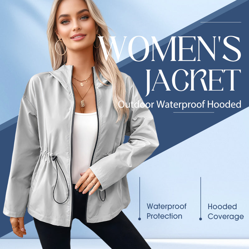 🔥Women's Outdoor Waterproof Hooded Jacket – Rain, Wind & Cold, All Covered