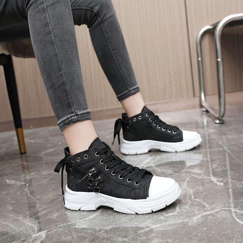 💥💥💥Last day 50% off🔥🔥Women's Casual Chunky-Soled Canvas Shoes