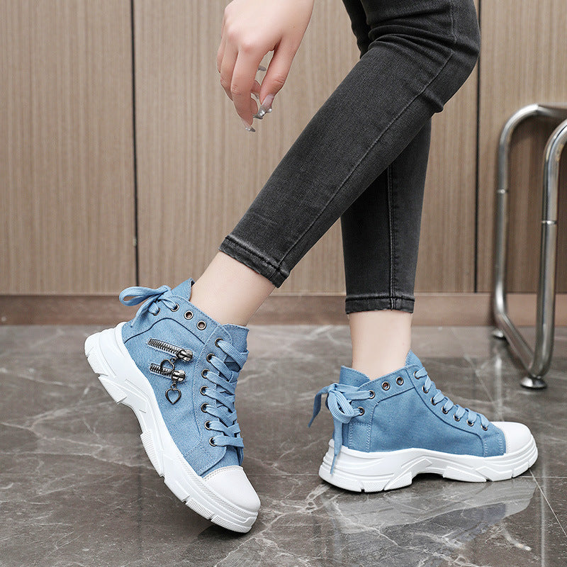 💥💥💥Last day 50% off🔥🔥Women's Casual Chunky-Soled Canvas Shoes