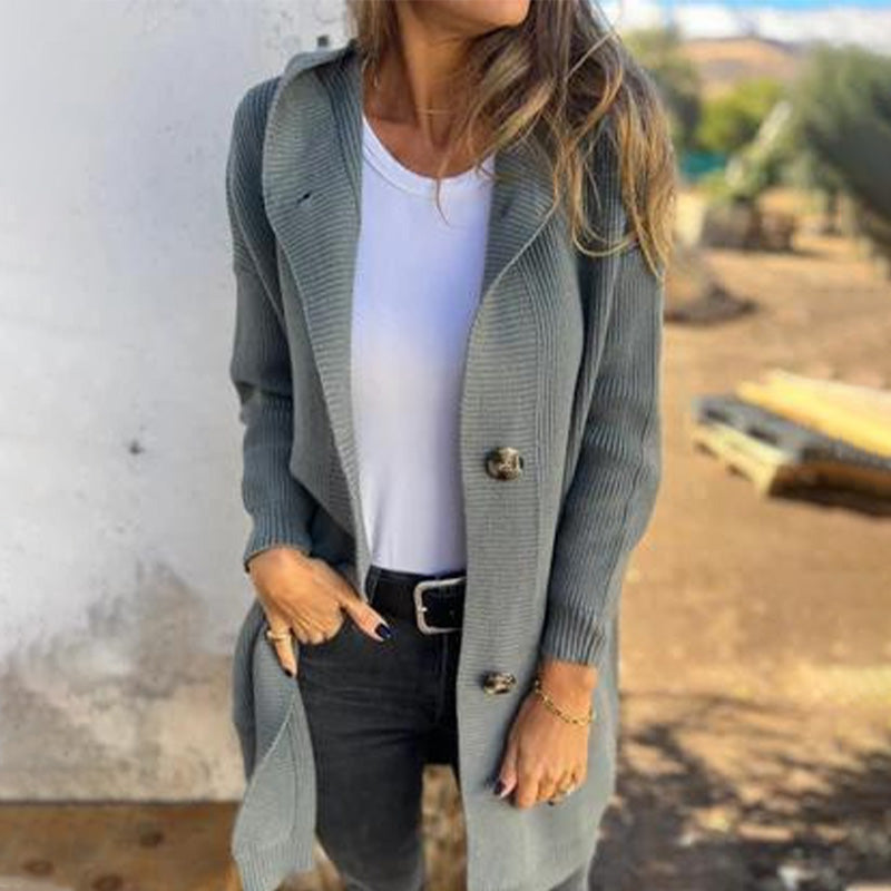 🔥FREE SHOPPING🔥🍂Autumn Special Offer 50% OFF💓Women's Button-Down Hooded Cardigan