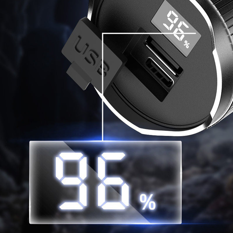 Last day 50% off🔥🔥Portable Powerful Long Range Flashlight,Light up the entire sky