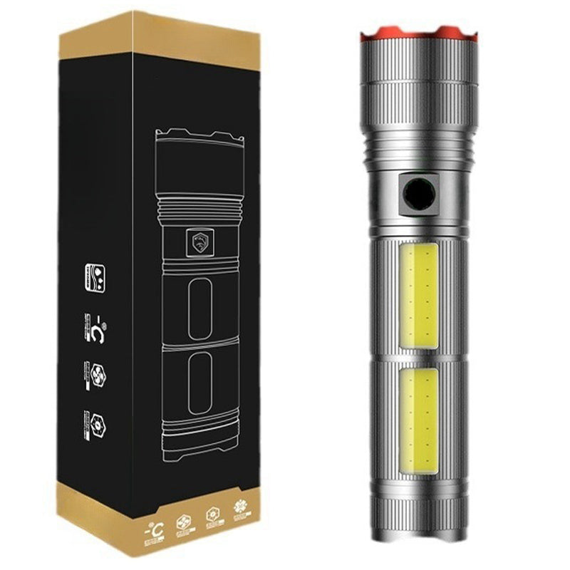 Last day 50% off🔥🔥Portable Powerful Long Range Flashlight,Light up the entire sky