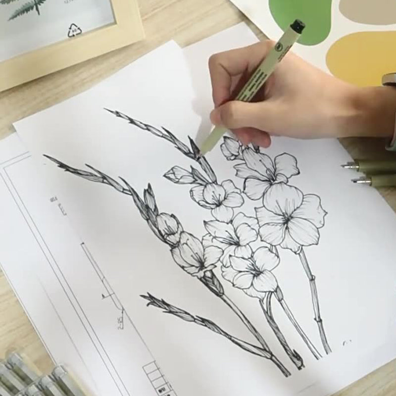 🔥 LAST DAY PROMOTION - 50%OFF 🔥 Fade-Resistant Drafting Pen Set