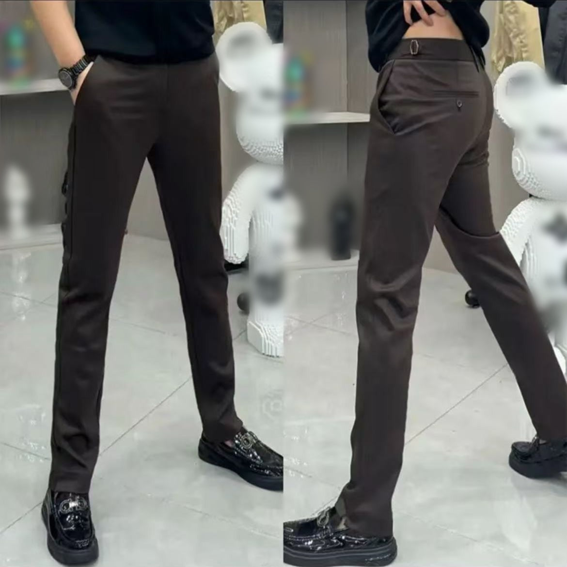 🔥 LAST DAY PROMOTION - 50%OFF 🔥 Men's Stretch Suit Trousers