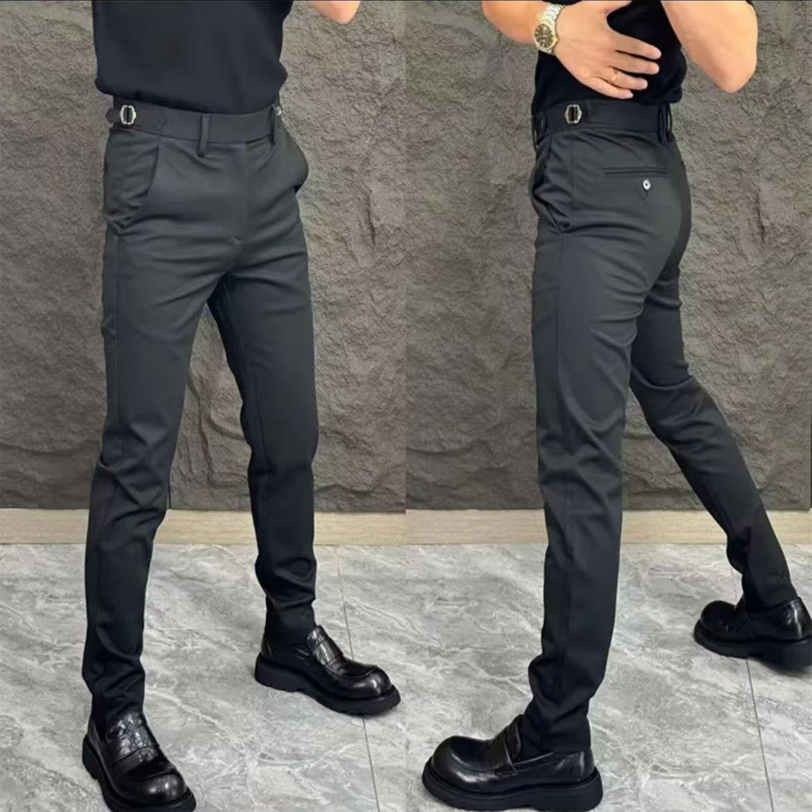 🔥 LAST DAY PROMOTION - 50%OFF 🔥 Men's Stretch Suit Trousers