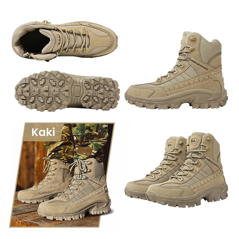 🔥🛡️Military Grade Quality 50% OFF Sale🔥 Waterproof and Non-Slip High Top Tactical Sports Boots (Improved Durability)
