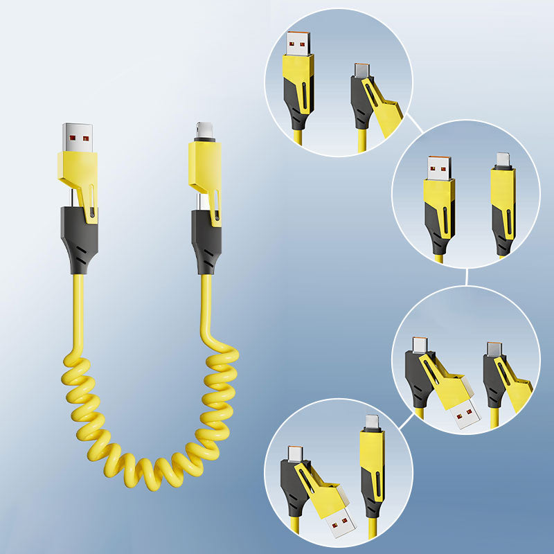 🔥BUY 1 GET 1 FREE🔥🔥4 in 1 Spring Fast Charging Cable