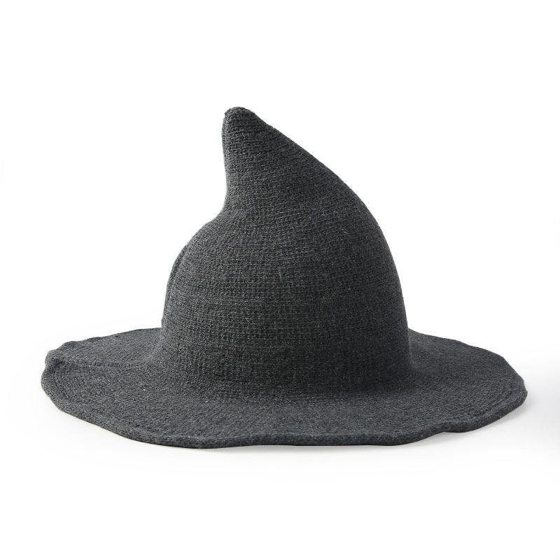 🔥Last Day 50% OFF👻Women Gothic Knitting Black Wizard Hat