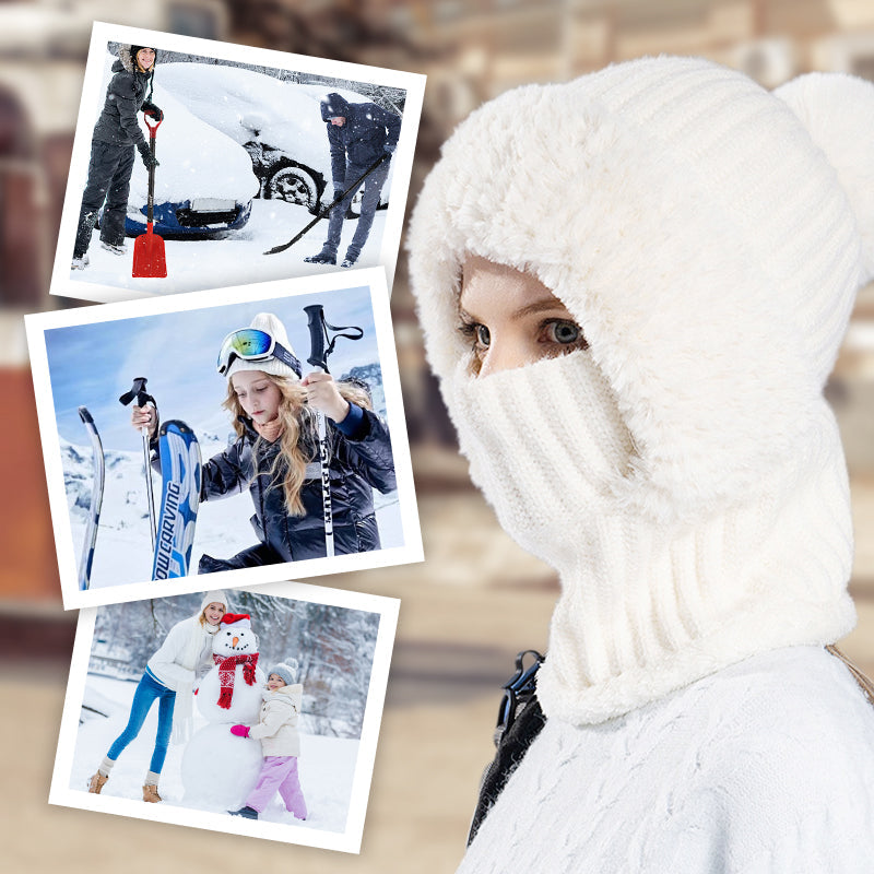 👛 50% OFF NOW! 💖Women's Winter One-Piece Knitted Beanie Scarf Mask