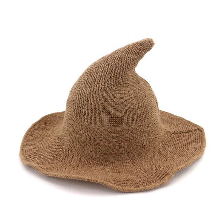 🔥Last Day 50% OFF👻Women Gothic Knitting Black Wizard Hat