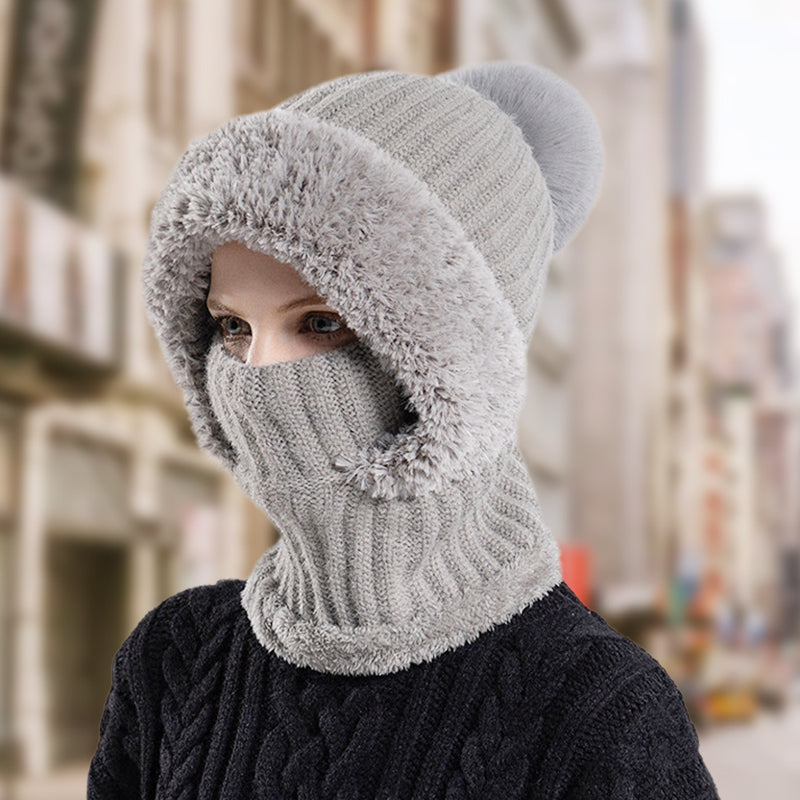 👛 50% OFF NOW! 💖Women's Winter One-Piece Knitted Beanie Scarf Mask
