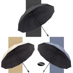 ⏳Time-limited 50%Discount⏰12-Rib Large Foldable Windproof Umbrella🌂