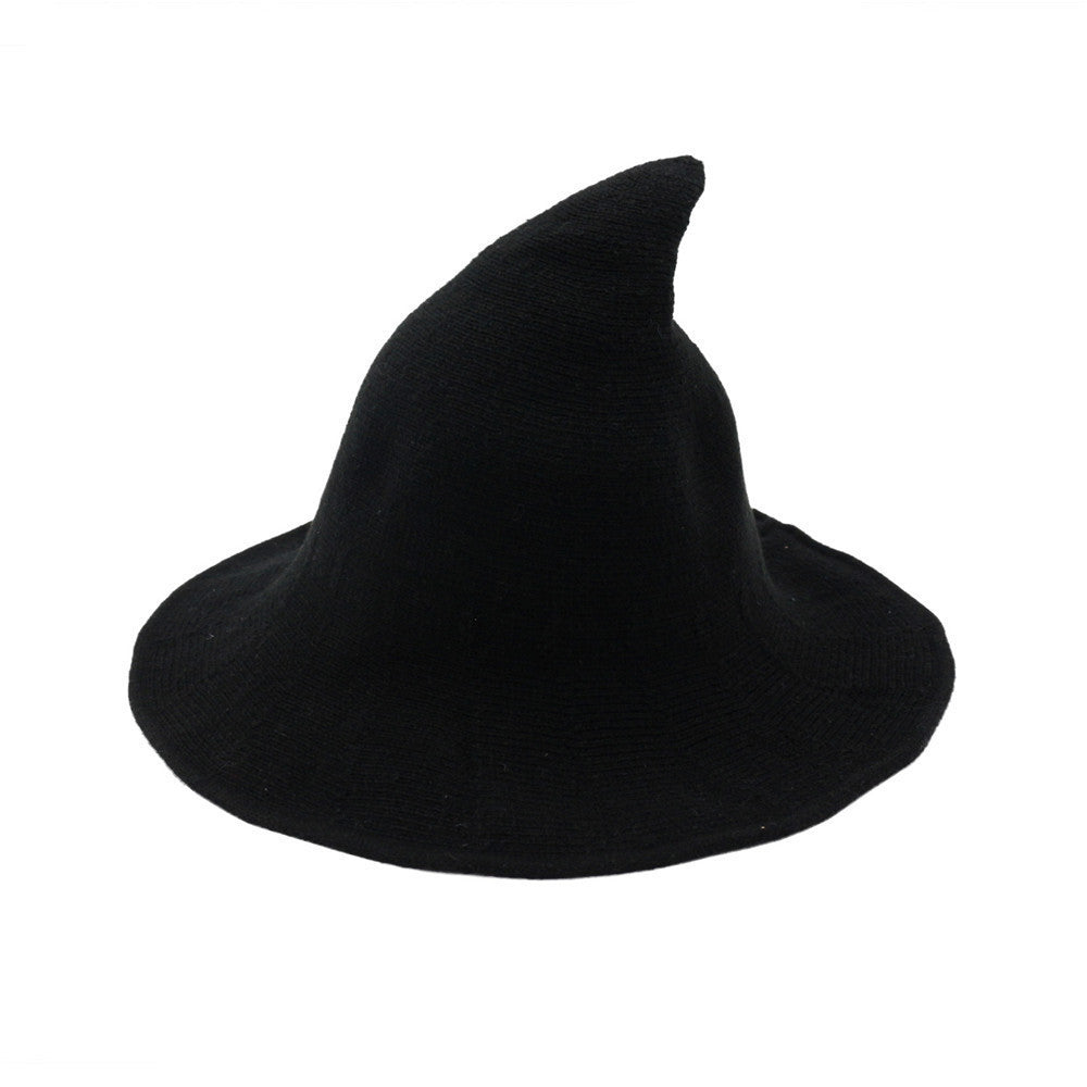 🔥Last Day 50% OFF👻Women Gothic Knitting Black Wizard Hat