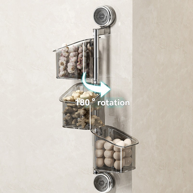 🔥 2025 Hot Sale 50% OFF🔥Perforated suction cup spice storage rack
