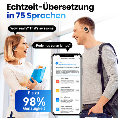 🖤50%  Rabatt🔥Intelligente kabellose Bluetooth Übersetzung Ohrhörer