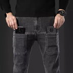 🔥Autumn Specials-50% OFF💐Men's six-pocket denim overalls👖