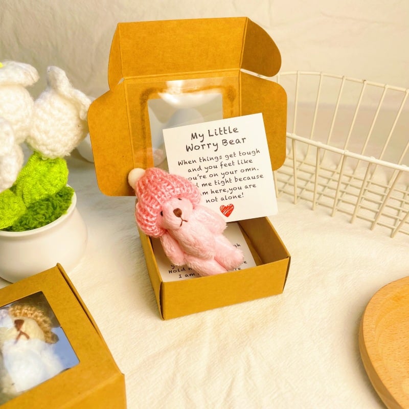 💖🎁Handmade Mini Plush Teddy Bear in Box🧸