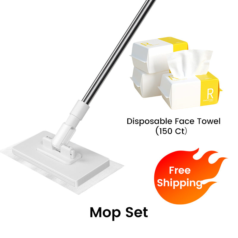 💥Hot Sale-50 discount 💥Disposable Dust Mop with 4 Reusable Cloths