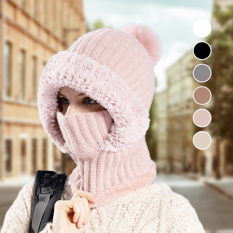 👛 50% OFF NOW! 💖Women's Winter One-Piece Knitted Beanie Scarf Mask