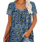 🌸Summer Specials💗Women's Summer Pleated Printed Short-Sleeves