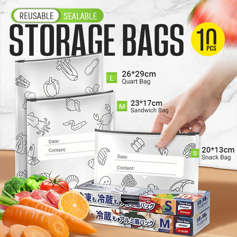 🍗50% off, while stocks last!🥦Reusable Aluminum Foil Sealable Storage Bags