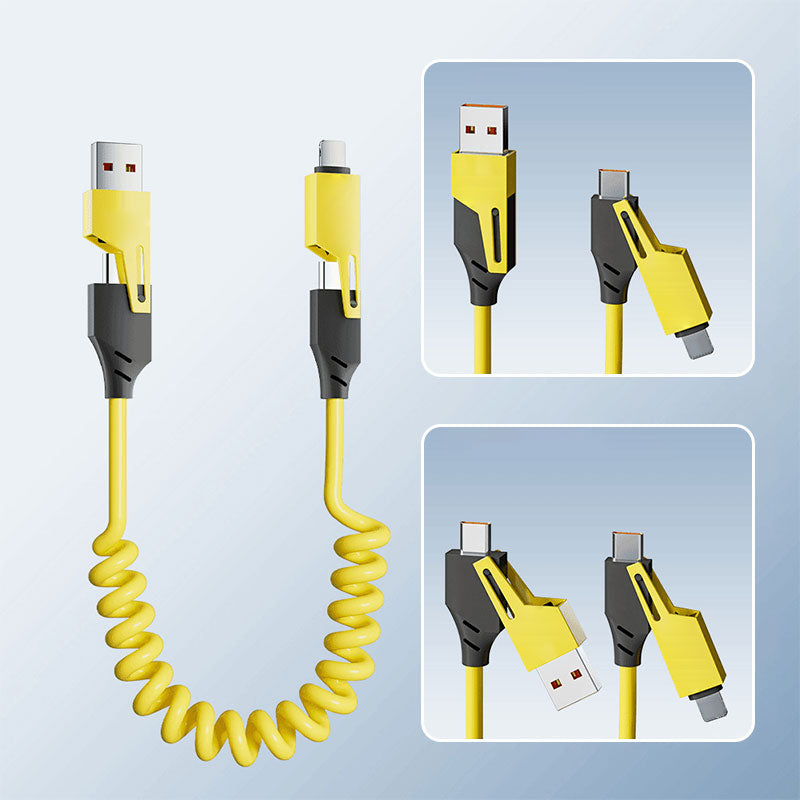 🔥BUY 1 GET 1 FREE🔥🔥4 in 1 Spring Fast Charging Cable