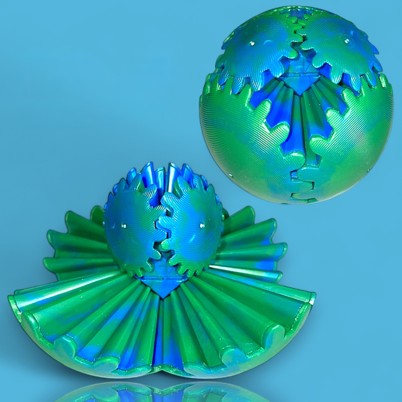 😍😍Buy 1 Get 1 Free🎅 The Steampunk Whirling Wonder Fidget (Gear Ball)，Develop children's spatial imagination
