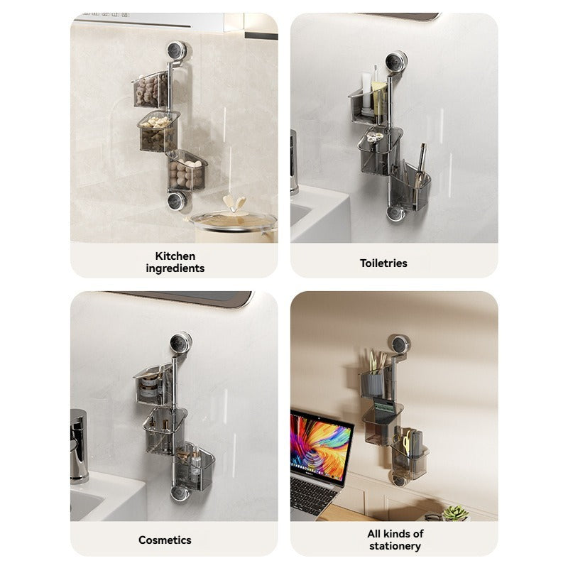 🔥 2025 Hot Sale 50% OFF🔥Perforated suction cup spice storage rack