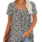 🌸Summer Specials💗Women's Summer Pleated Printed Short-Sleeves