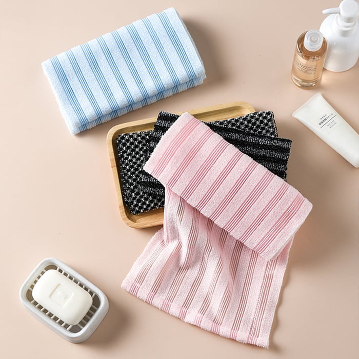 🔥Autumn Value 3-Pack（3 PCS）🧼Exfoliating Antibacterial Shower Towel🚿