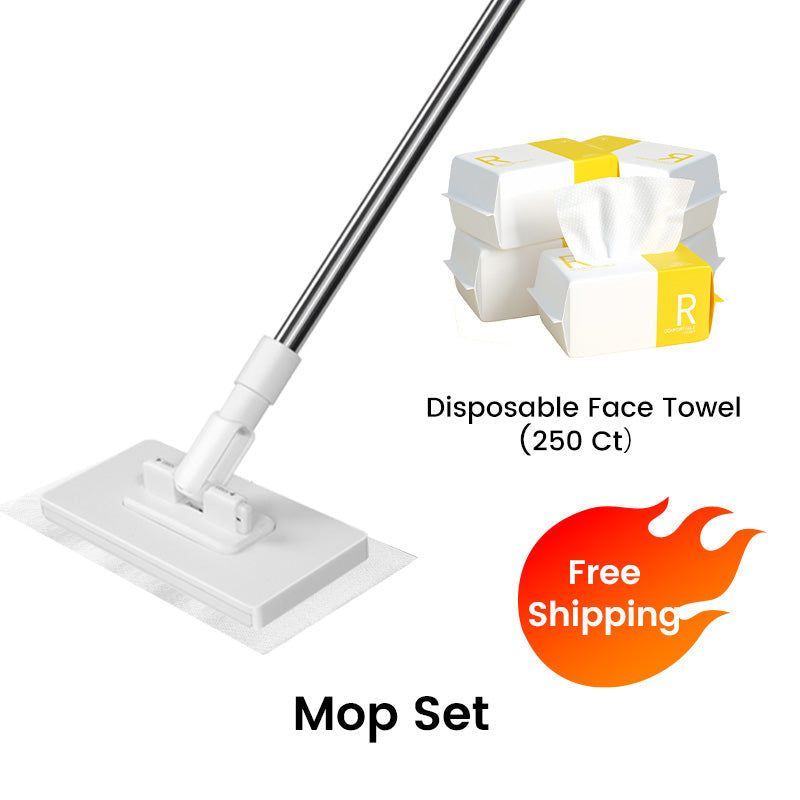 💥Hot Sale-50 discount 💥Disposable Dust Mop with 4 Reusable Cloths
