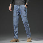 🔥Autumn Specials-50% OFF💐Men's six-pocket denim overalls👖
