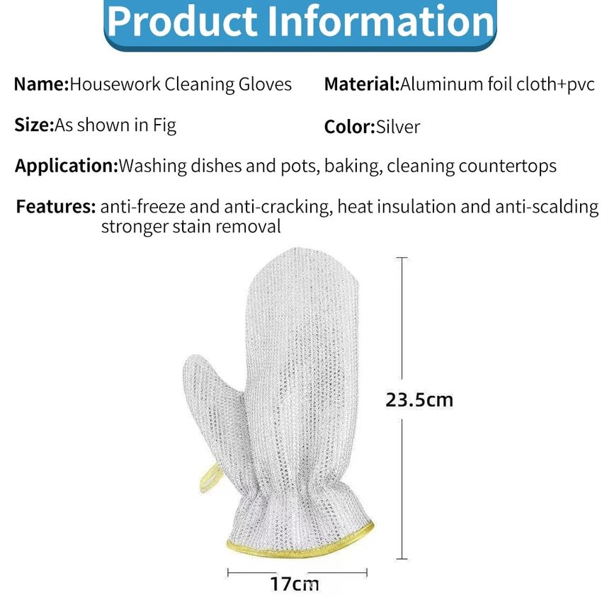 🧤 BUY 2 GET 1 FREE! ✨ Dishwashing Wire Gloves - Cut-Resistant & Flexible, Protect Hands from Sharp Edges and Hot Water, Durable for Daily Use 🍽️📦