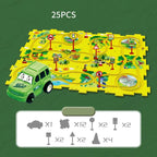 🚗Autumn Hot Sales -50% OFF🔥Children's Educational Puzzle Track Car Play Set🧩