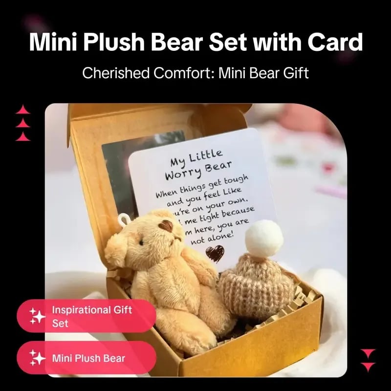 💖🎁Handmade Mini Plush Teddy Bear in Box🧸